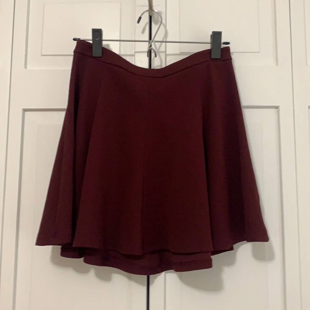Nordstrom Maroon Mini Skirt